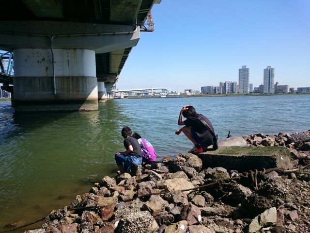 淀川テナガエビ釣り、中学生3人衆